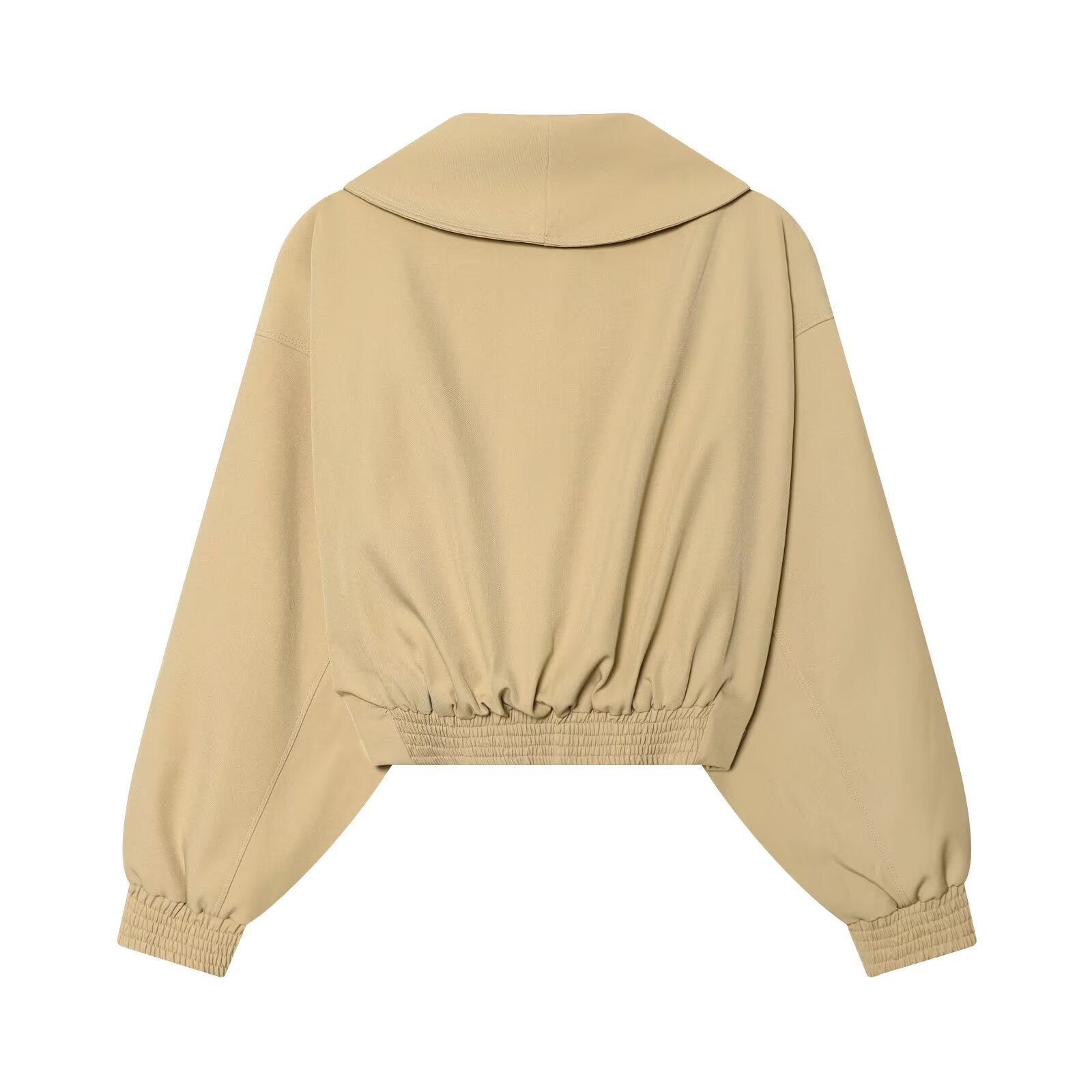 Women's buckle decoration casual short jacket