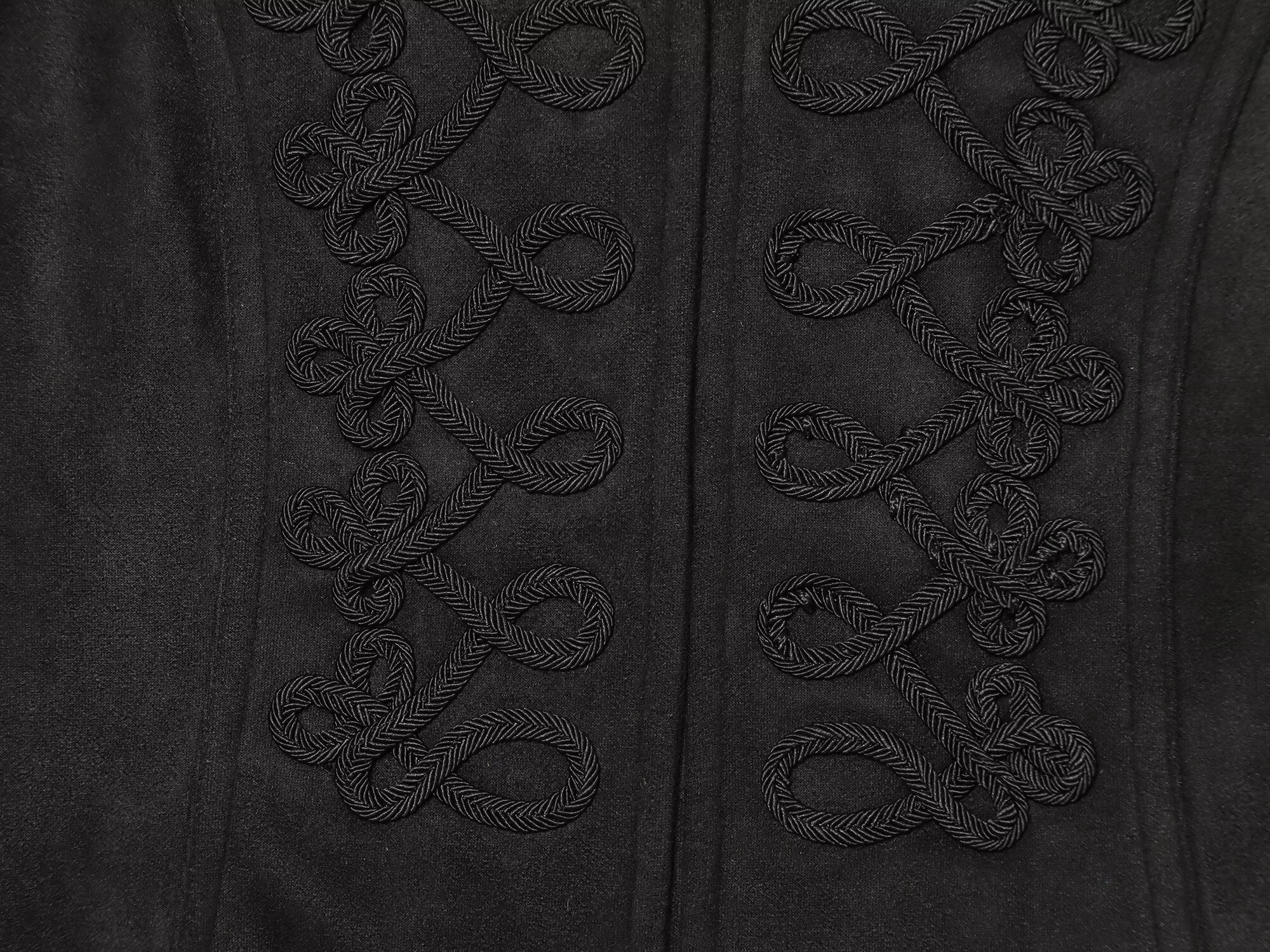 Women's suede textured rope knot buckle Coat