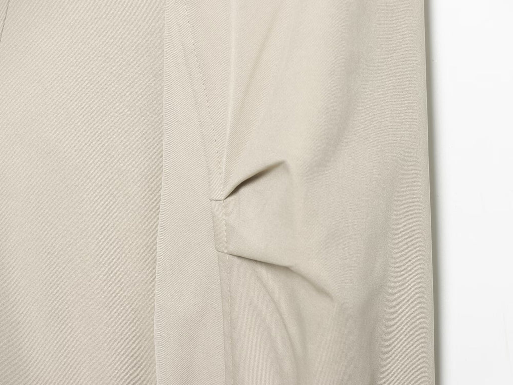 Women's pocket decoration slim stand collar jacket Coat