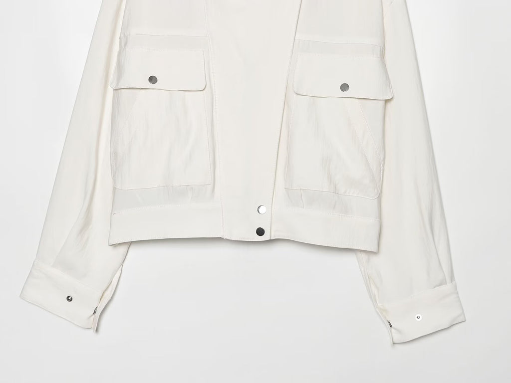 Women's Casual Stand Collar Jacket Coat