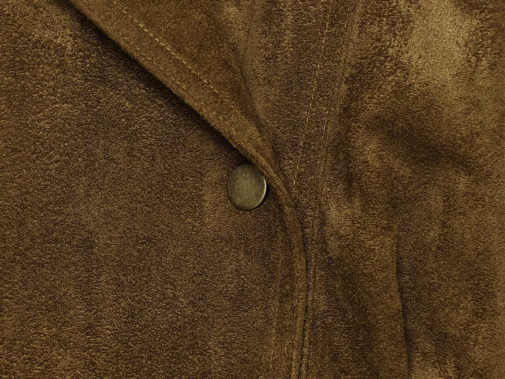 Women's long sleeved Lapel suede textured jacket Coat