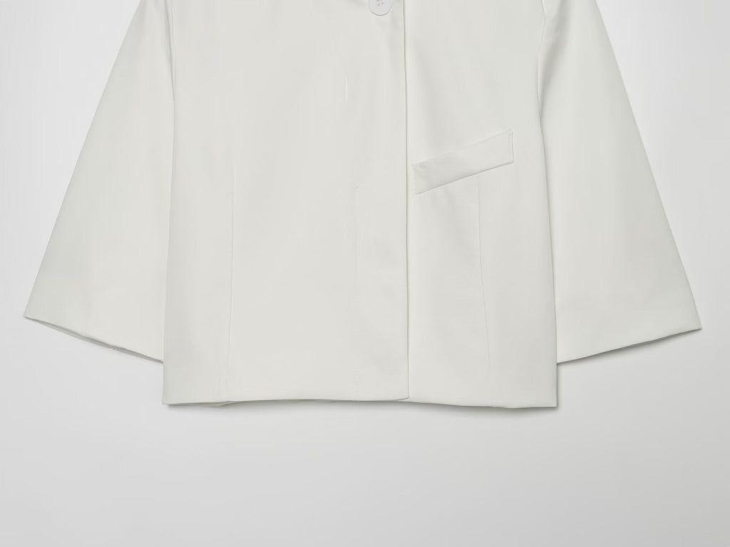 Women's short standing collar Blazer Coat