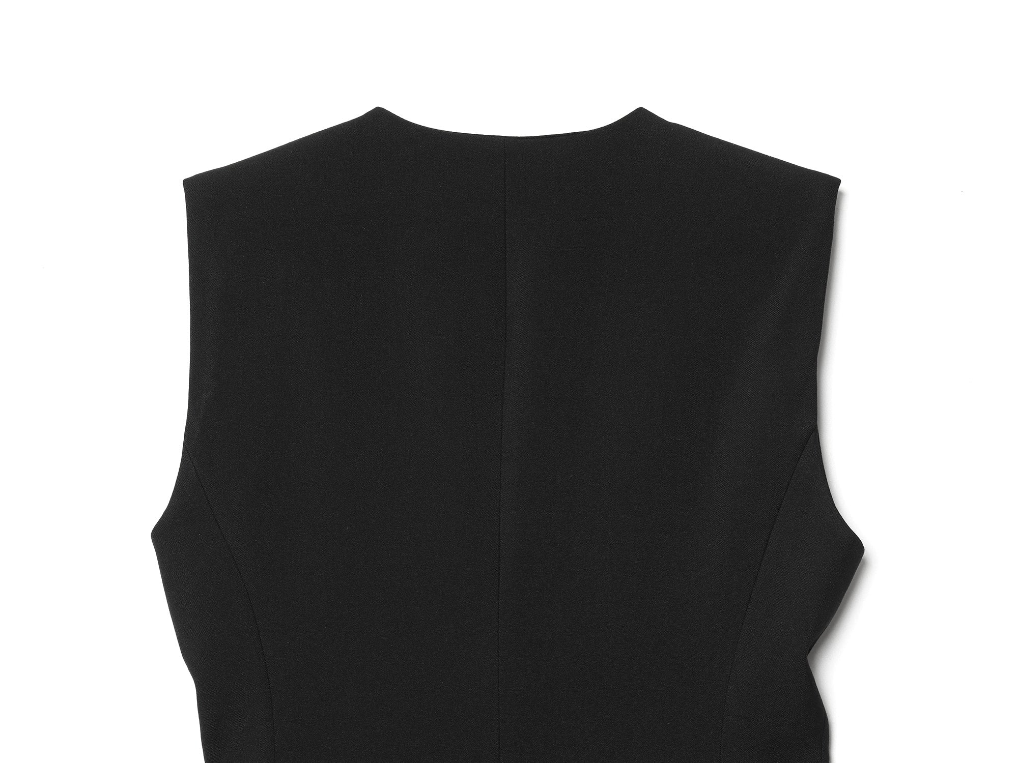 suit Women's 2 pieces black slim V-neck vest+Pants