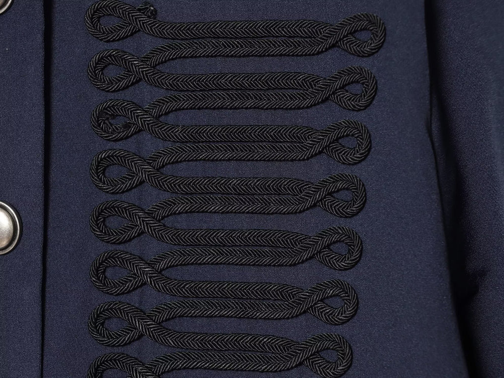 Women's Rope knot Decorated Fitted Short Coat