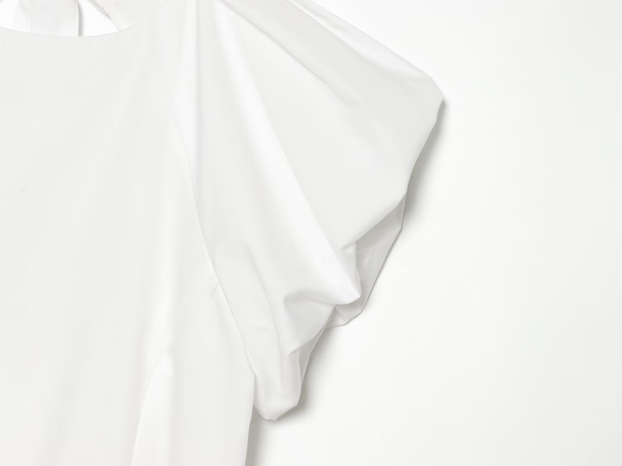 Women's backless bow decoration poplin top