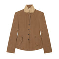 Women's slim linen blend Blazer Coat
