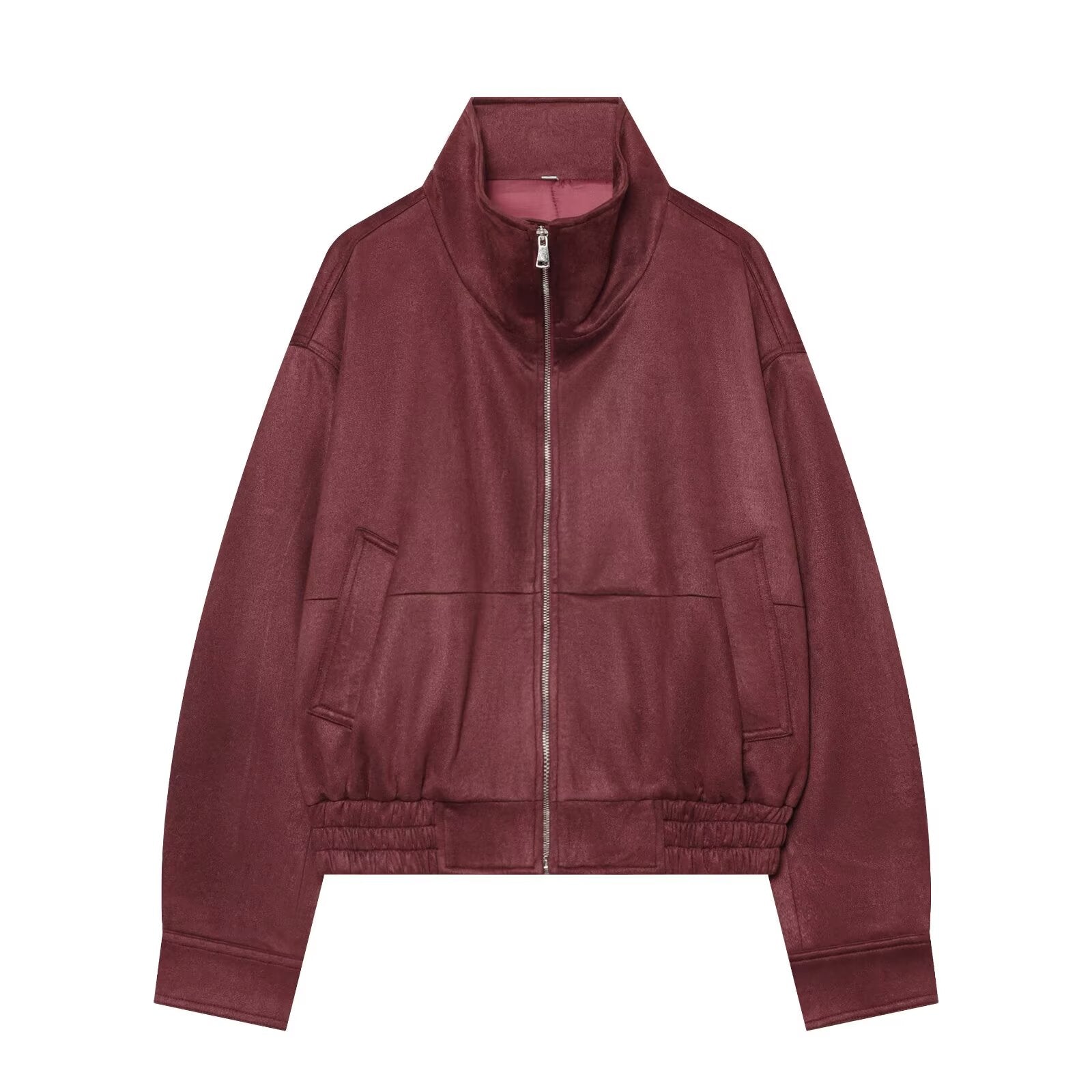Women's casual stand collar pilot jacket Coat