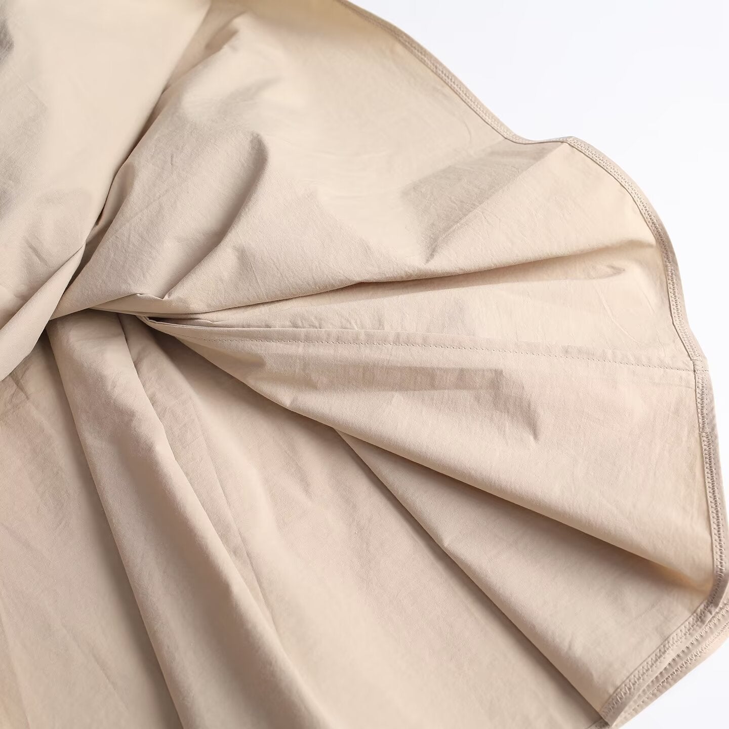 Women's Casual Cotton High-Waisted pleated Skirt