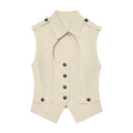 Women's open design windbreaker fabric top