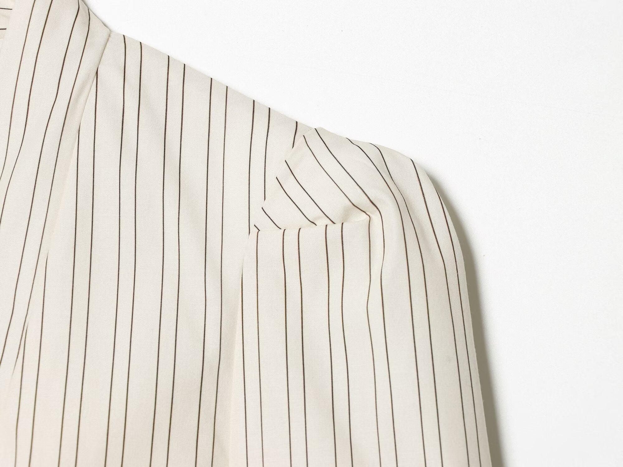 Women's short skirt style hem striped Blazer Coat