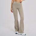 LU Women's new sanding high waist yoga pants tight wide leg flared pants