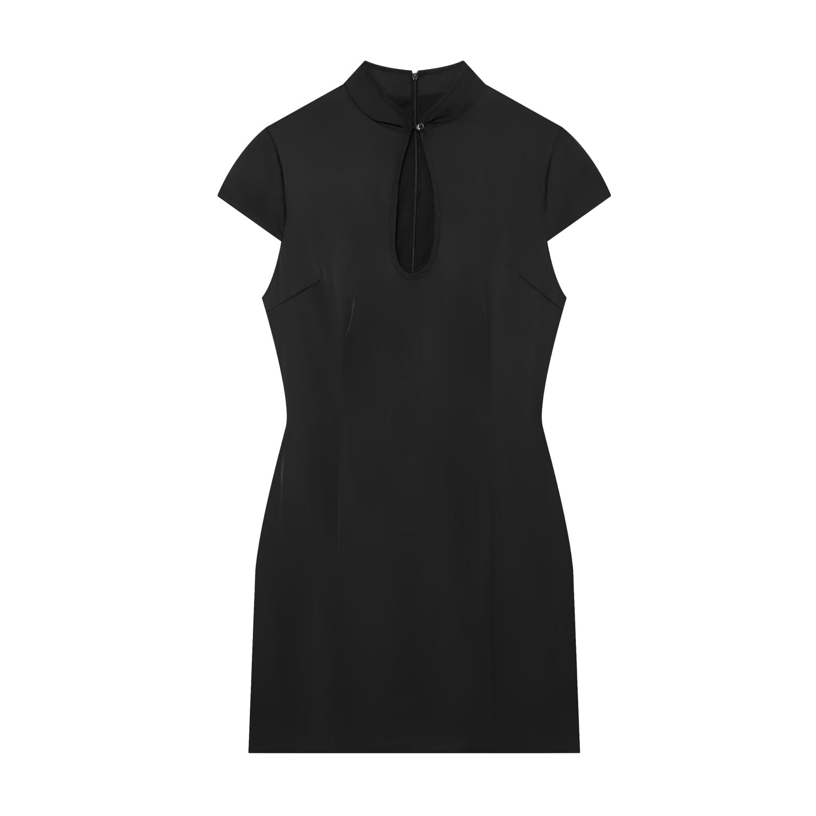 Women's satin textured Split mini dress