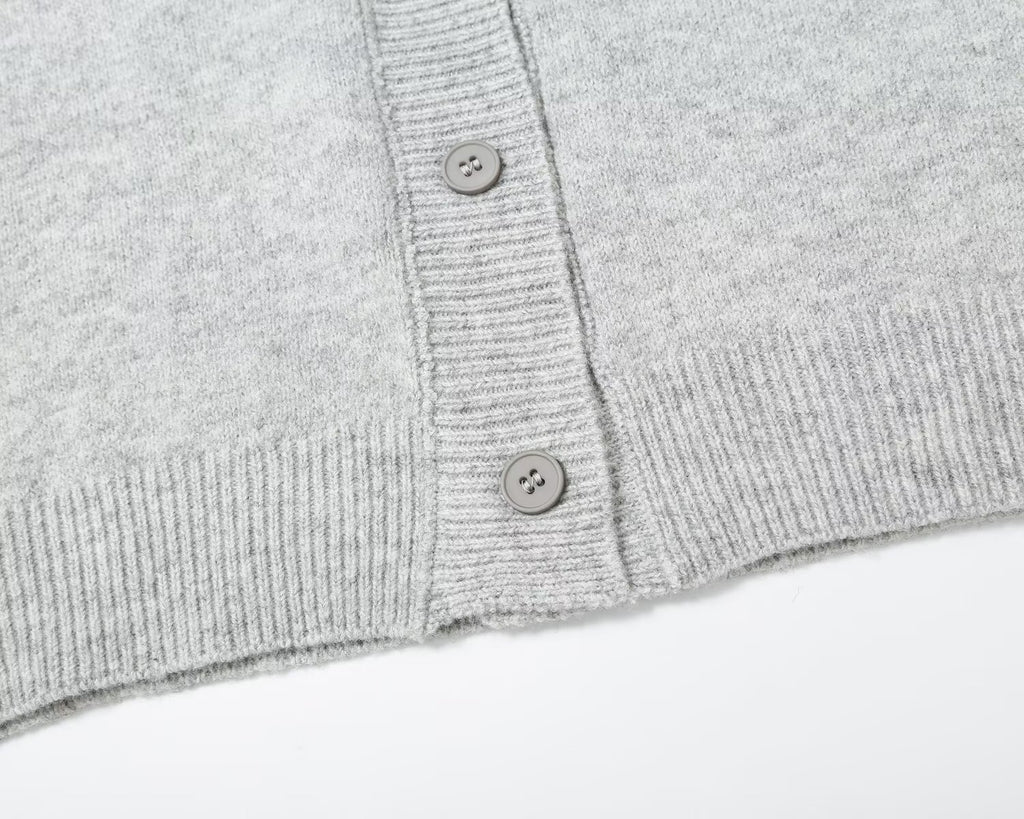 Women's doll collar breasted knitted cardigan