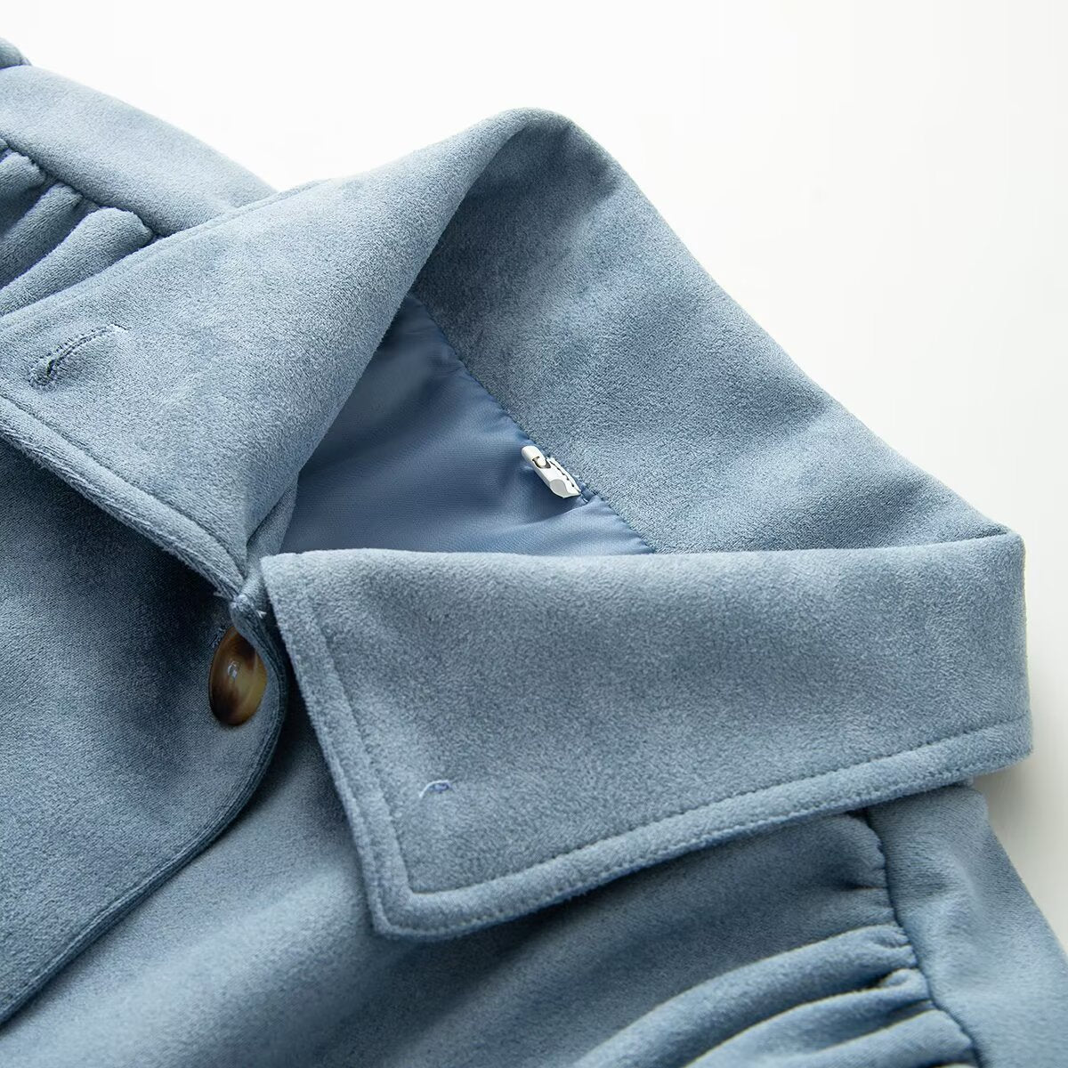 Women's bubble sleeve solid short windbreaker Coat