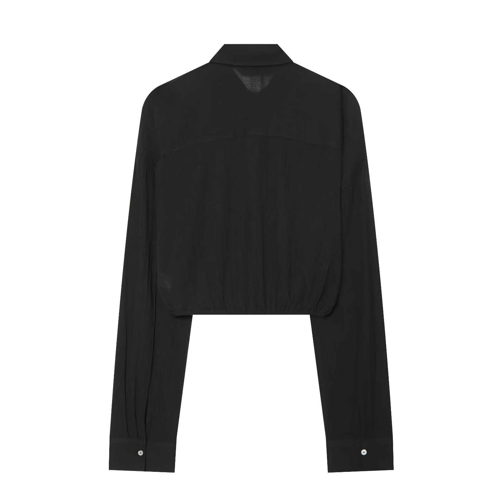 Women's short lapel polka dot shirt