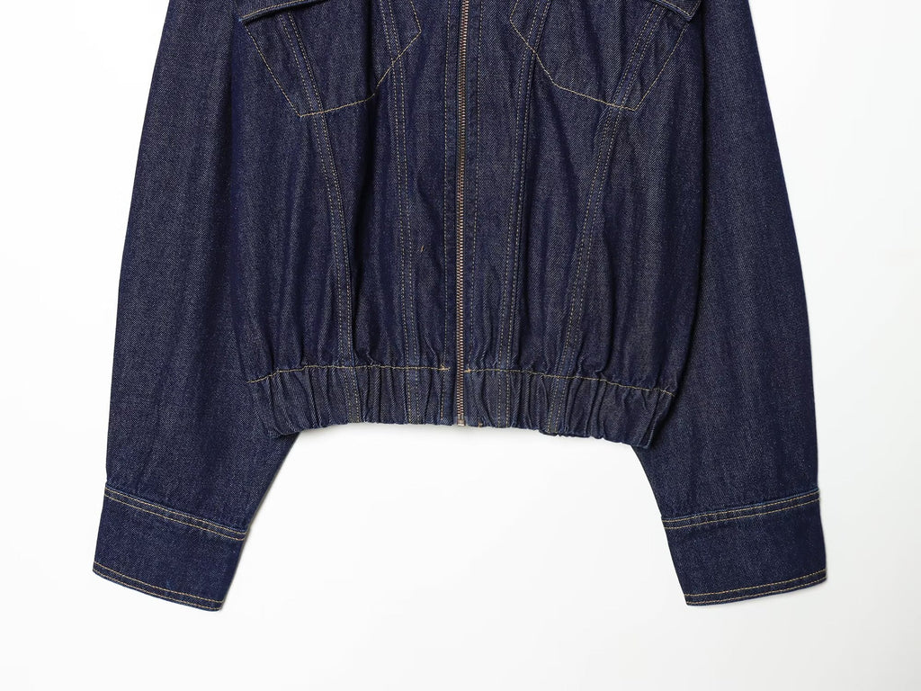 Women's casual denim pilot jacket Coat