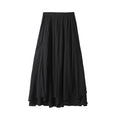 Women's new chic fashion vacation style irregular hem MIDI skirt