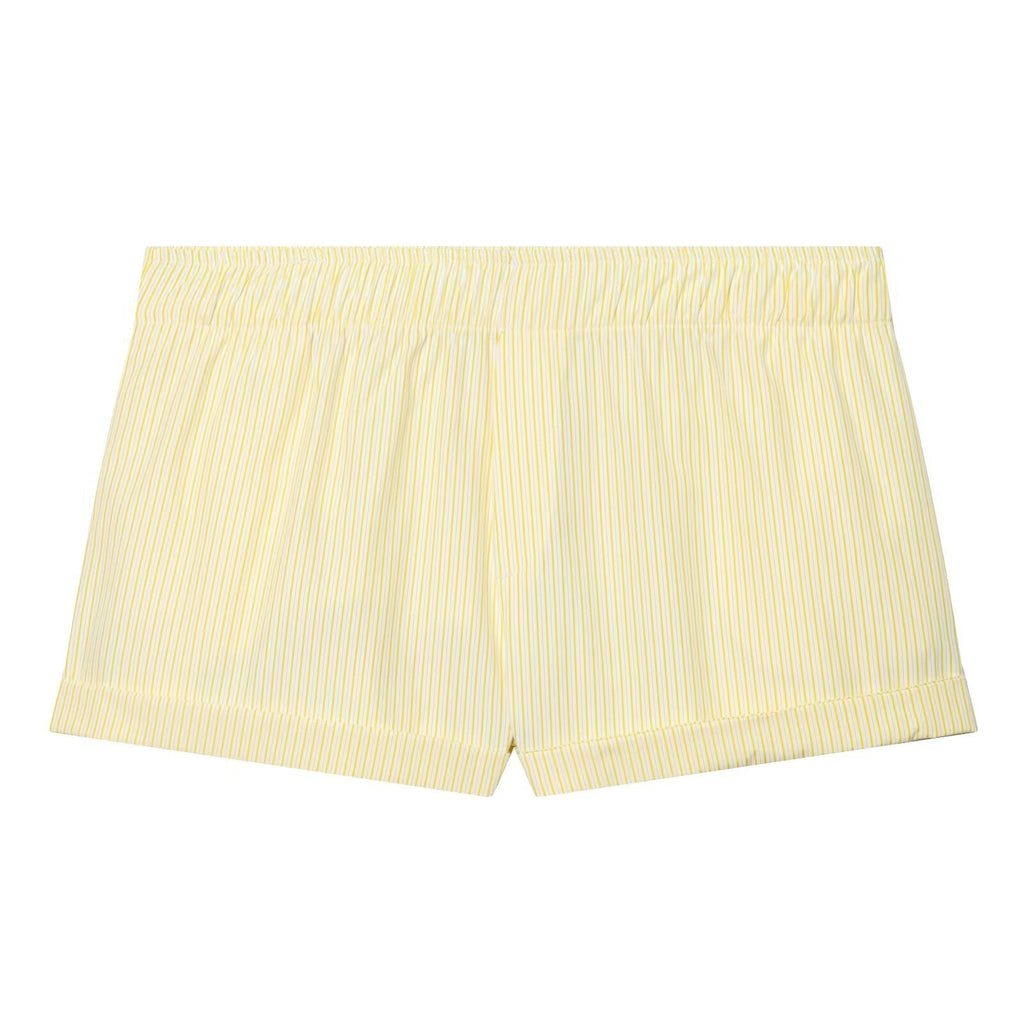 suit Women's 2 pieces loose striped poplin loose shirt+Shorts
