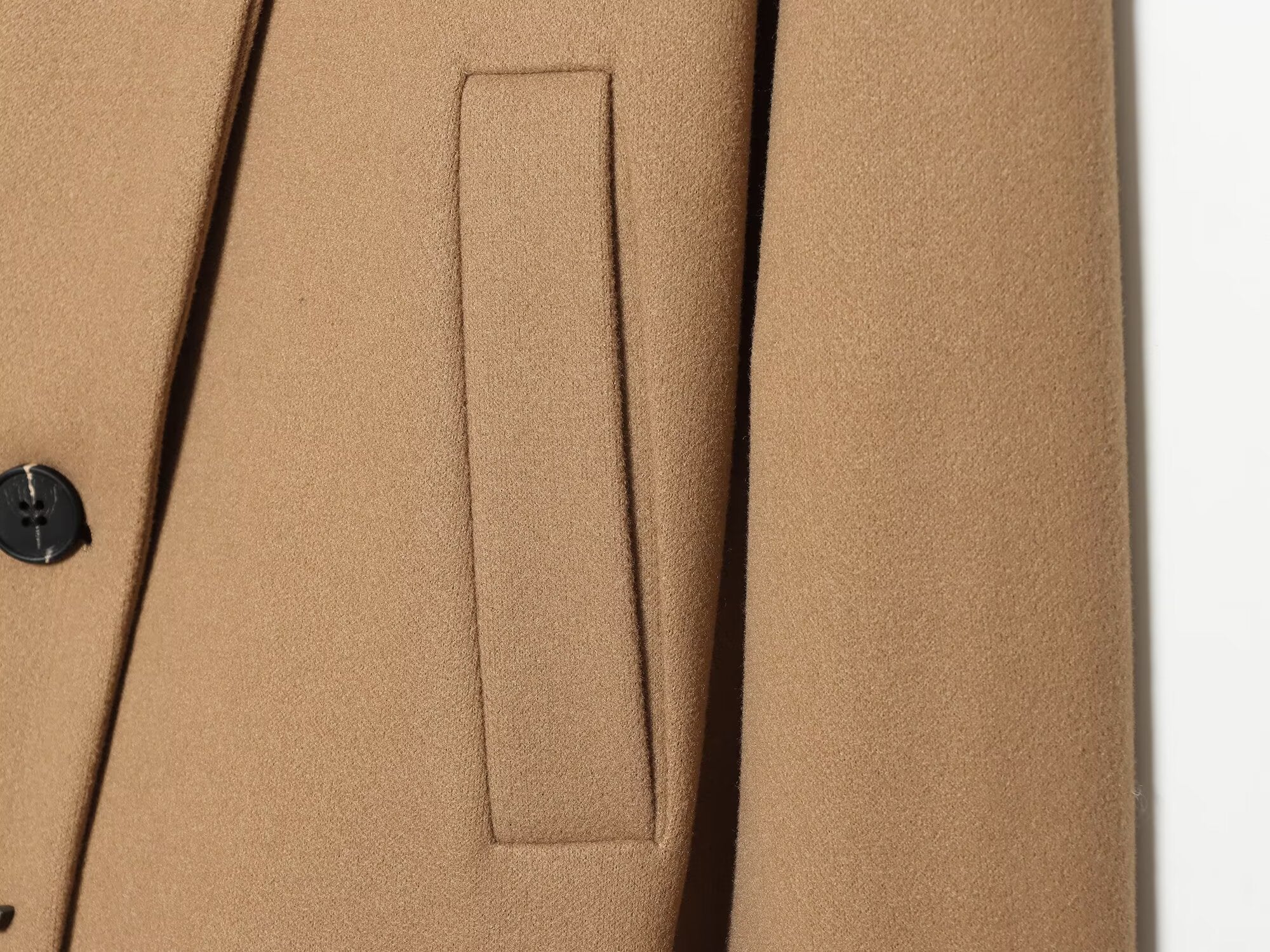 Women's standing collar short single breasted coat