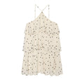 Women's vacation style polka dot cake dress