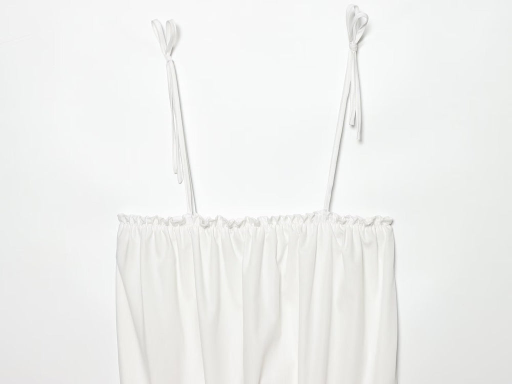 Women's nylon balloon version suspender dress