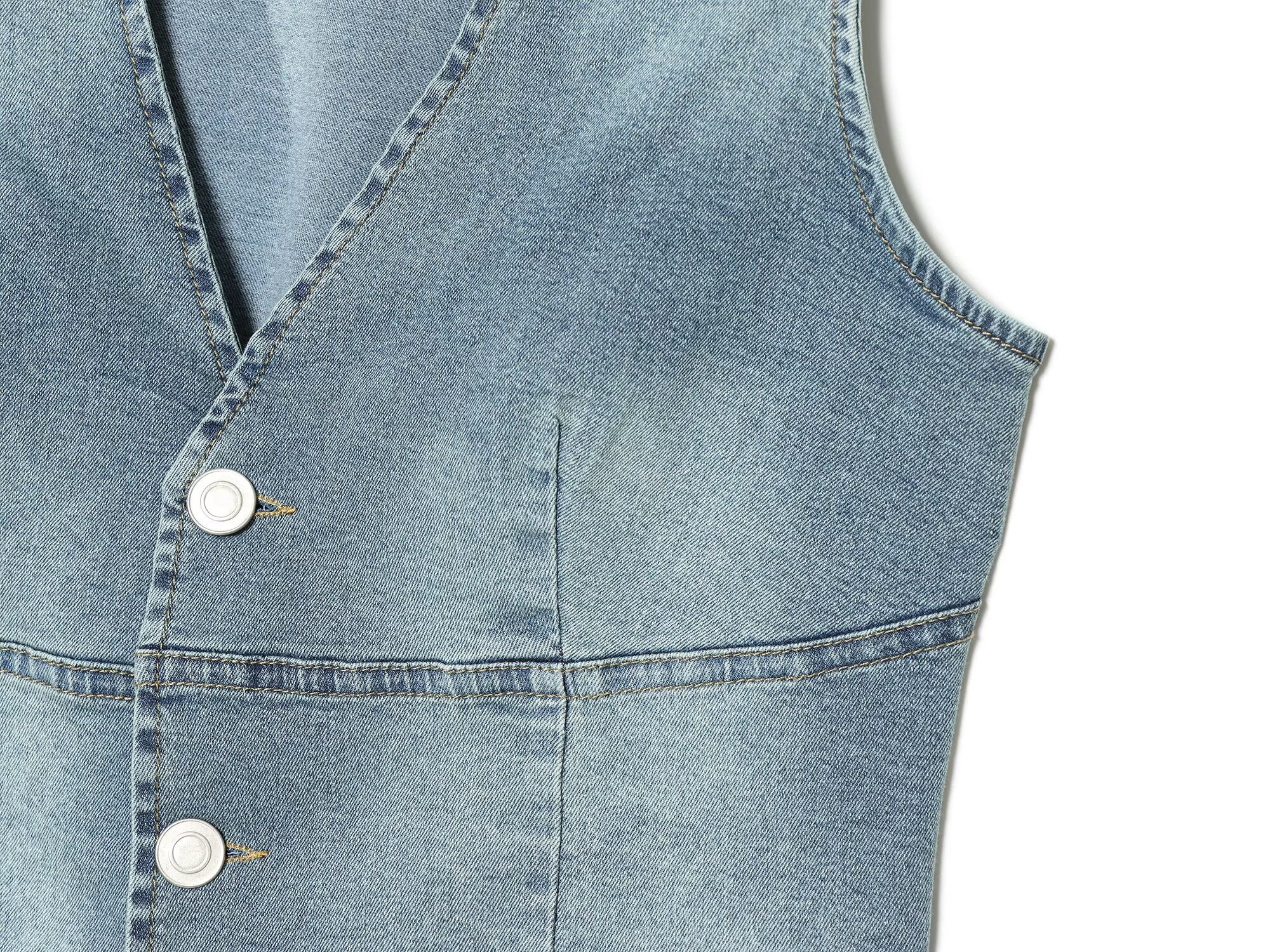 suit Women's 2 pieces slim denim vest style top+denim shorts