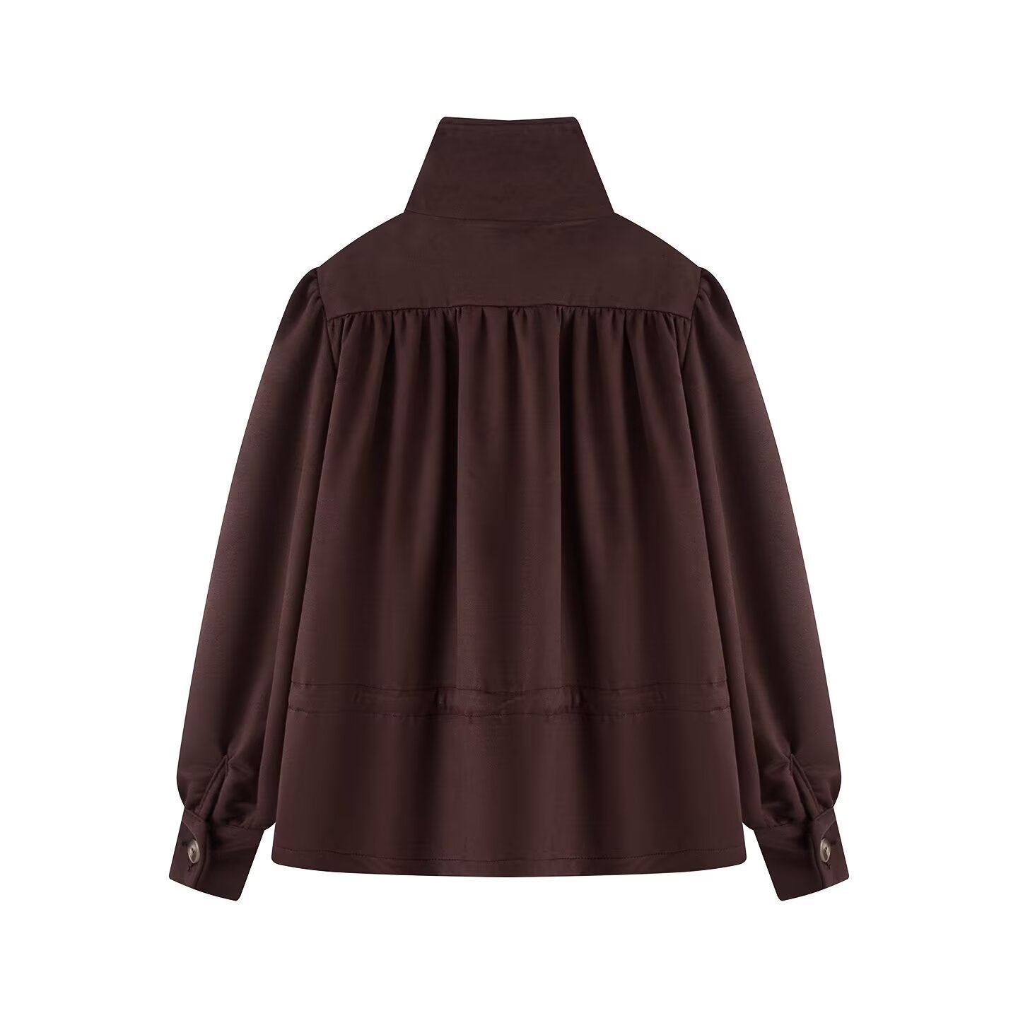 Women's bubble sleeve solid short windbreaker Coat