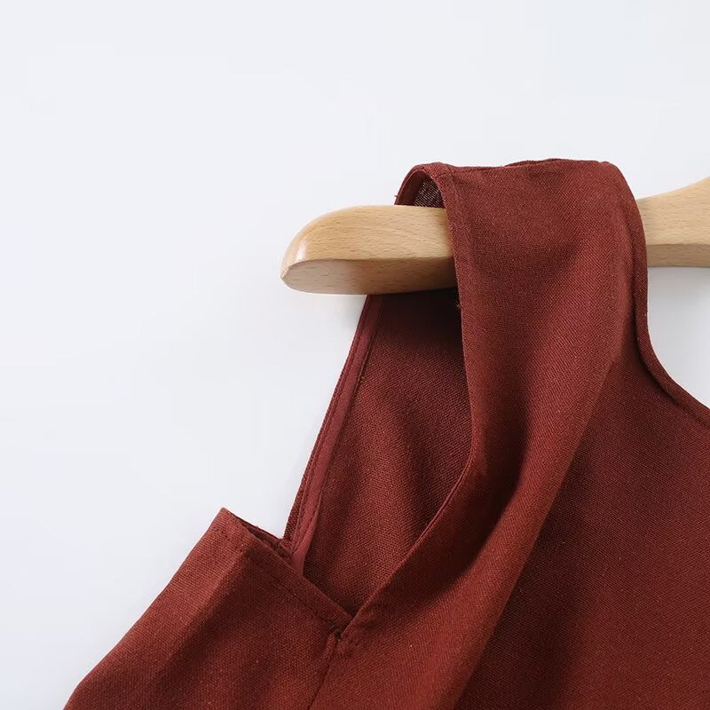Women's Comfort O Neck Sleeveless Dress