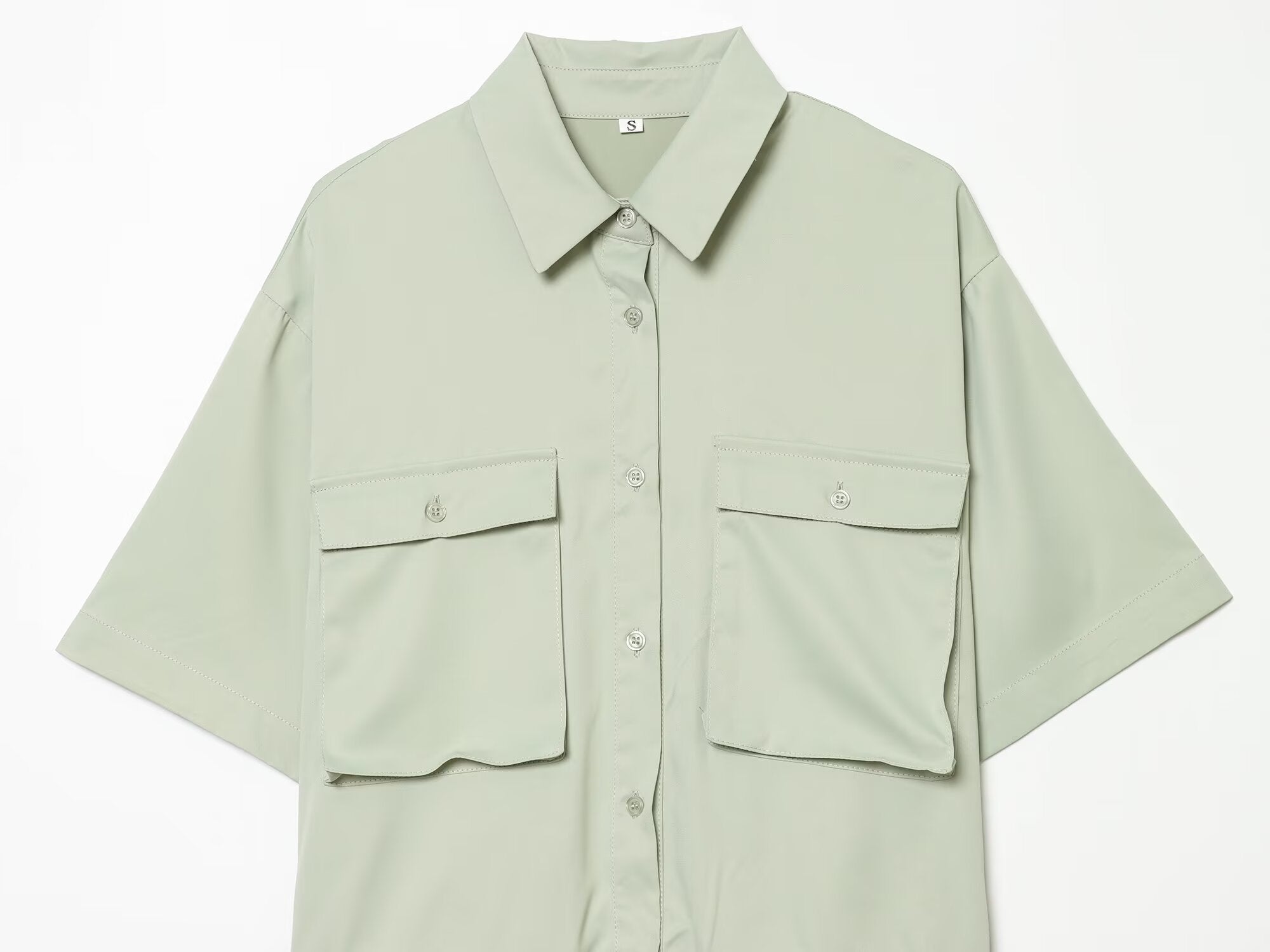 Women's With Belt shirt style jumpsuit