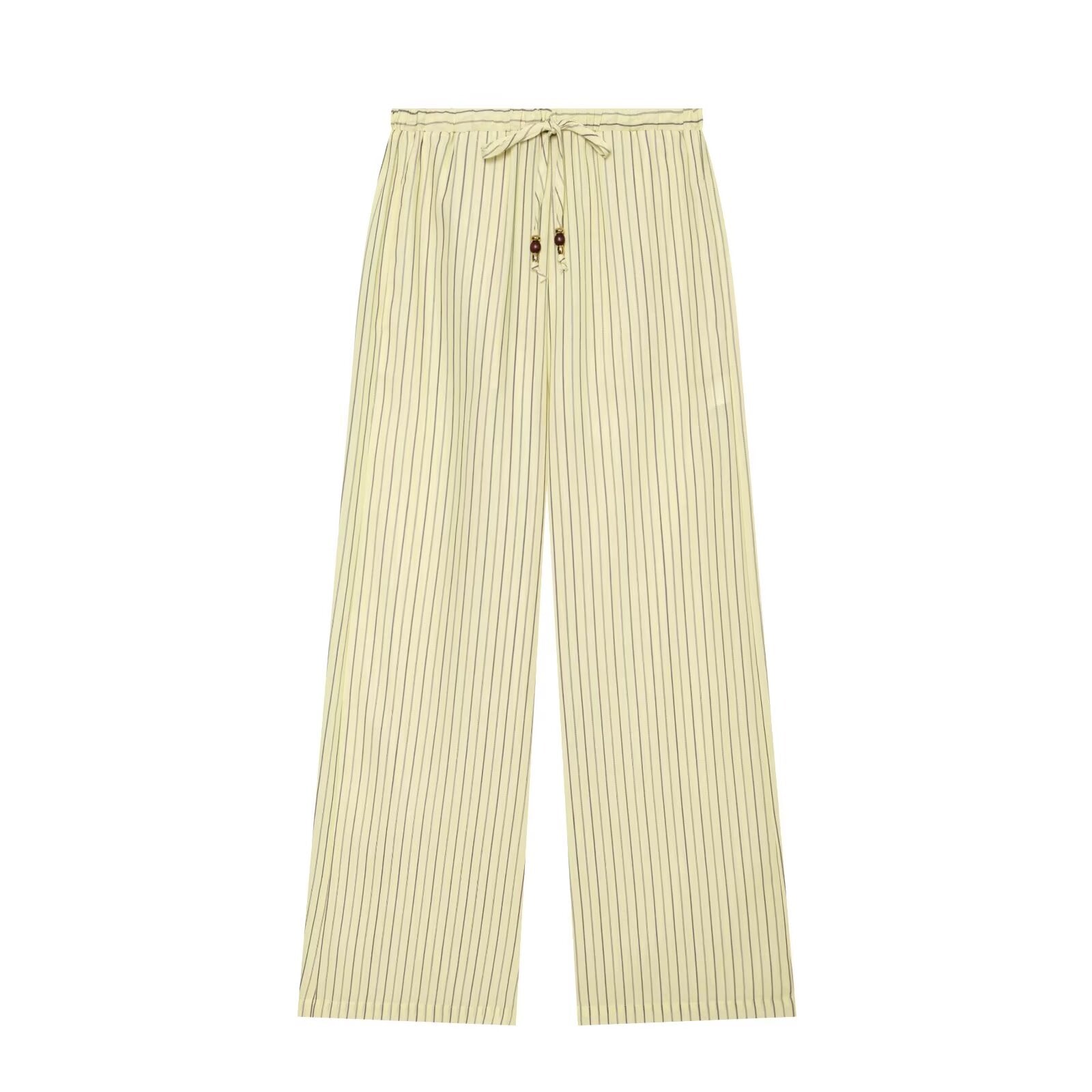 suit Women's 2 pieces casual striped linen blend Coat+Pants