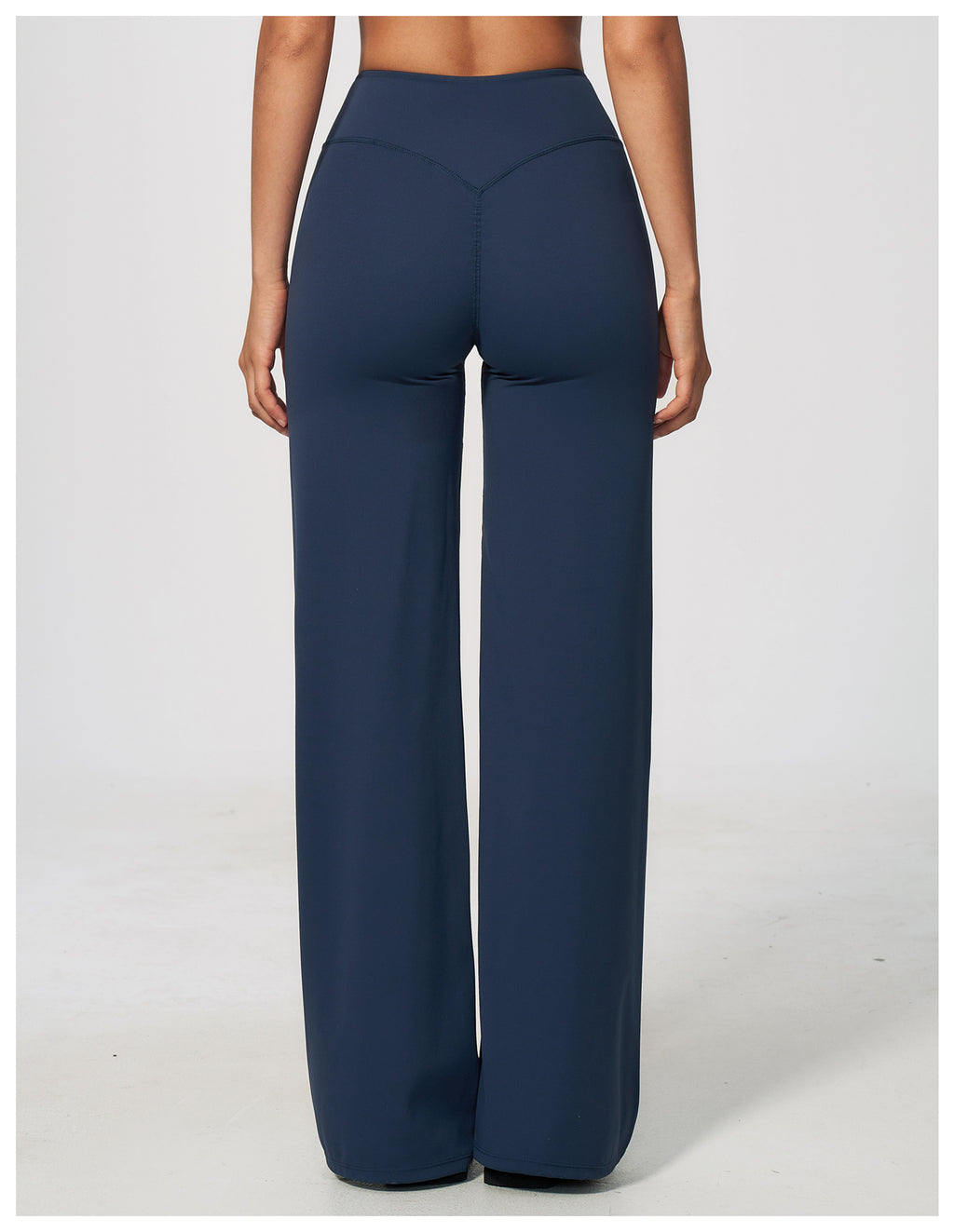Women's new abdominal lift hip Pilates fitness yoga wide-leg pants