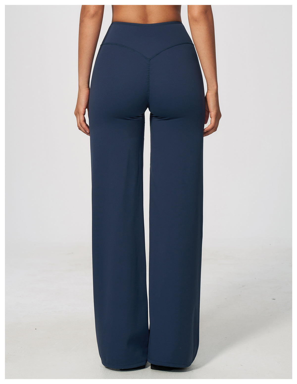 Women's new abdominal lift hip Pilates fitness yoga wide-leg pants