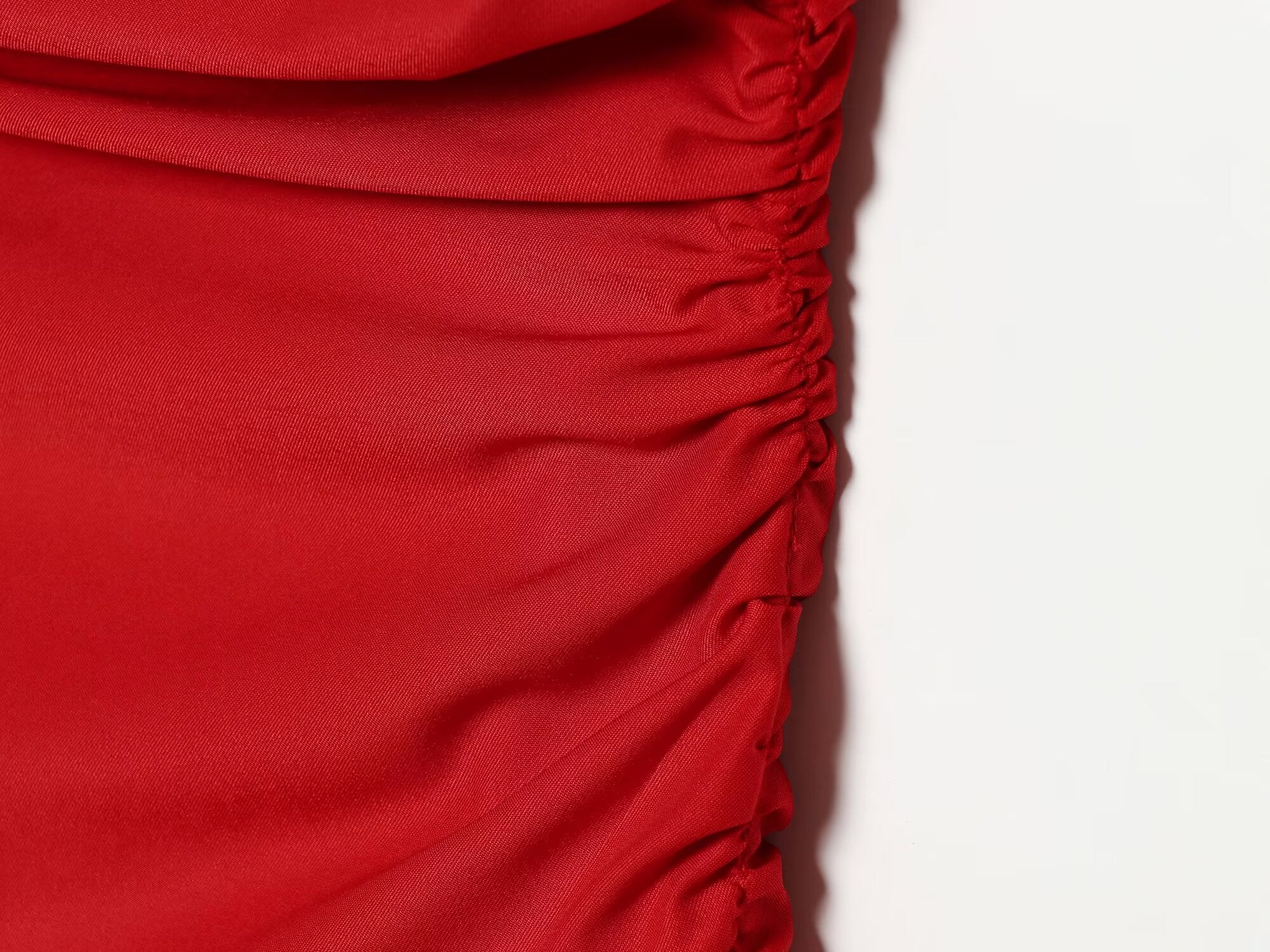 Women's with shoulder pads pleats mini dress