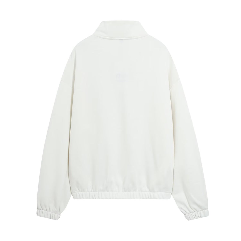 Women's casual versatile zipper sweatshirt