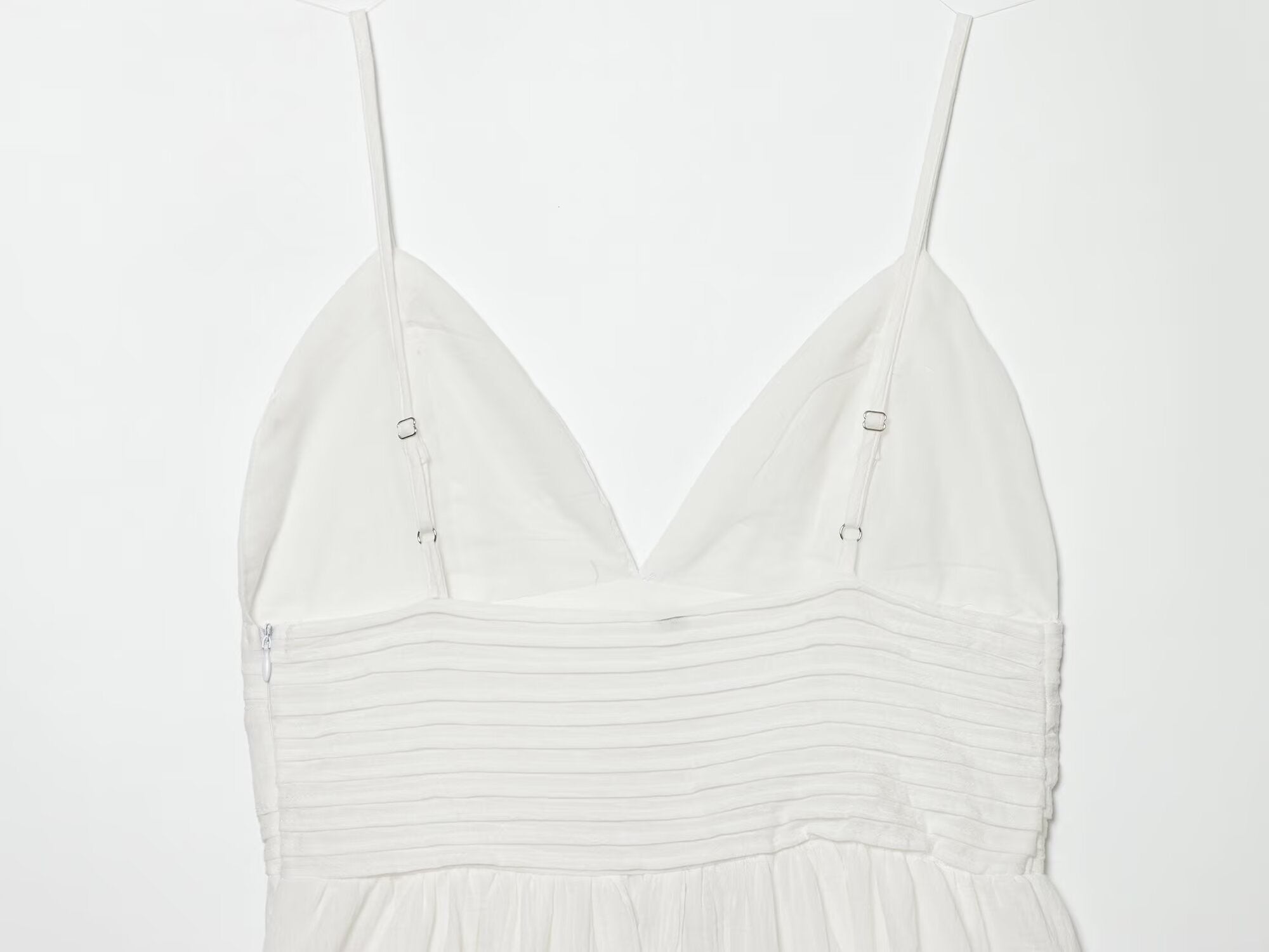 Women's embroidered suspender mini dress