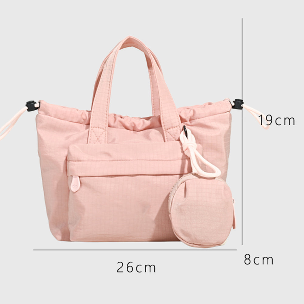 Women's new leisure drawstring design portable messenger bag