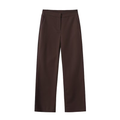 Women's slim versatile linen blend straight pants