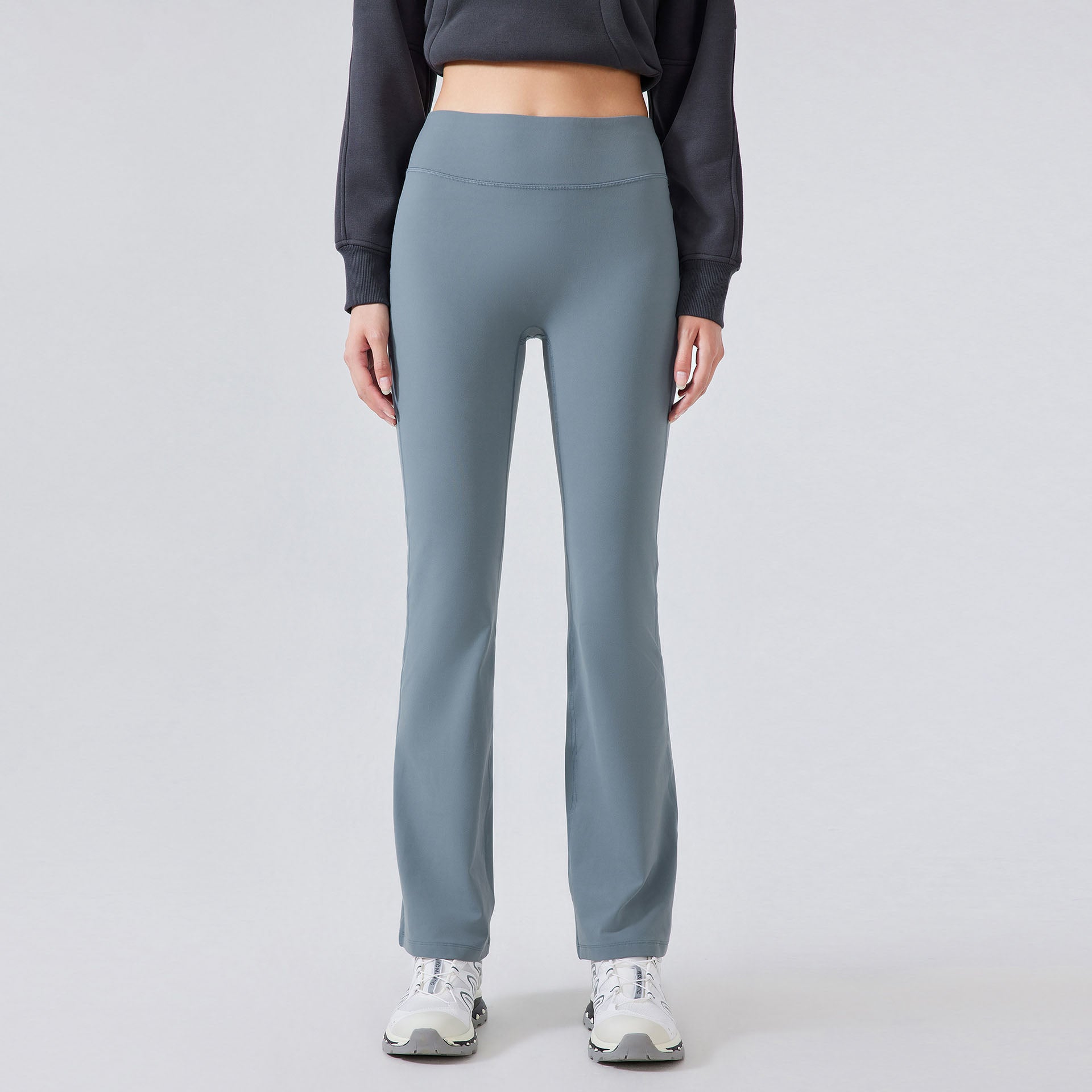 LU Women's new velvet elastic sports bell bottoms