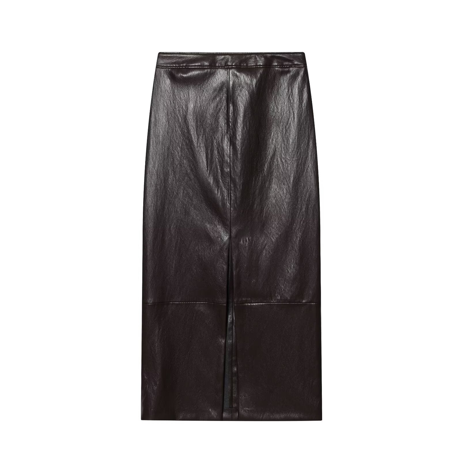 suit Women's 2 pieces with Belt faux leather effect sleeveless top+Skirts