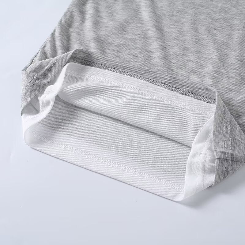 Women's O Neck double-layer short sleeved T-shirt