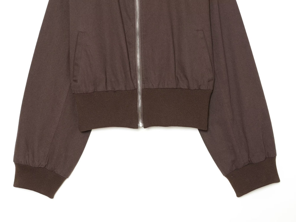 Women's short standing collar pilot jacket