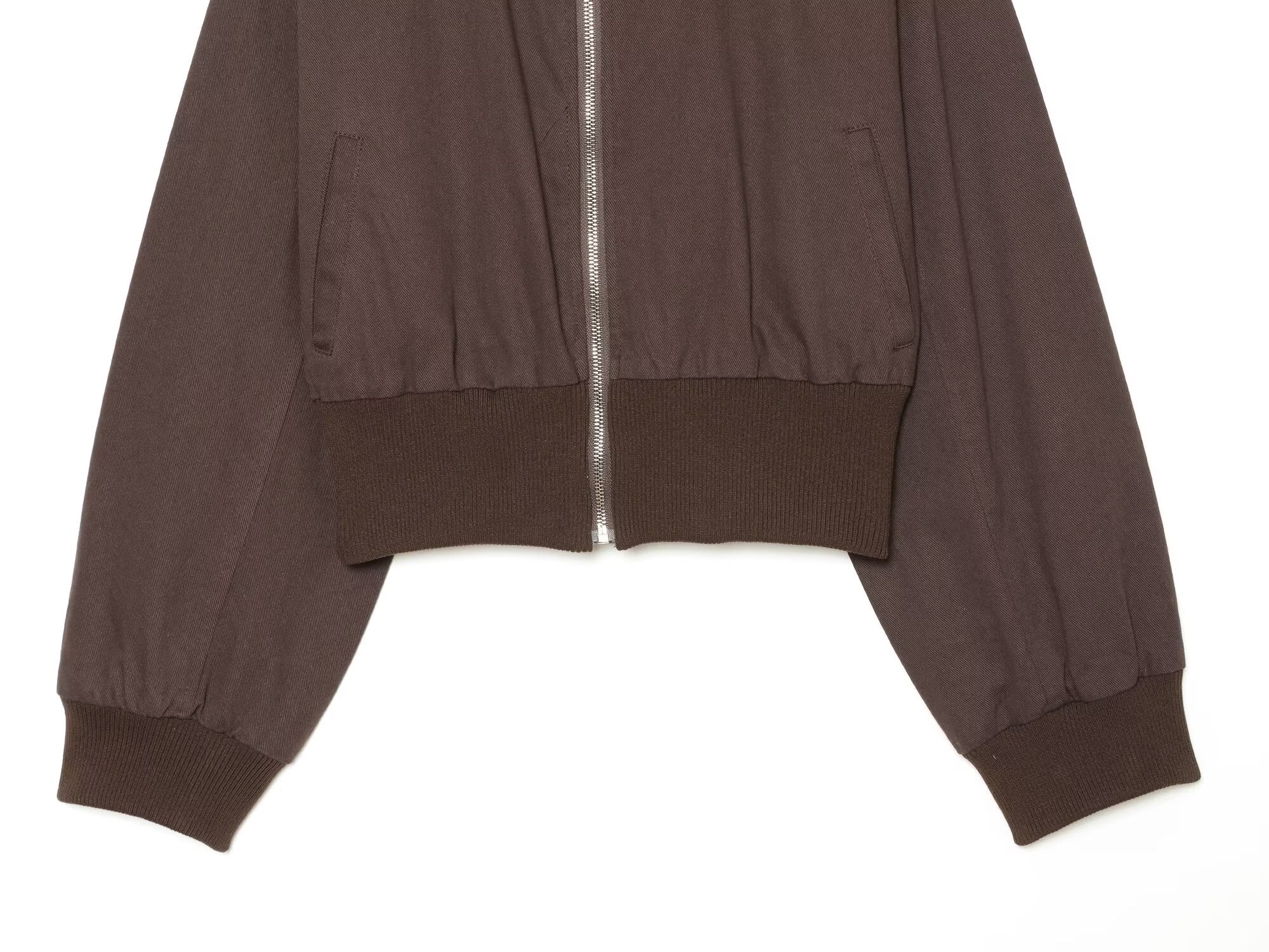 Women's short standing collar pilot jacket