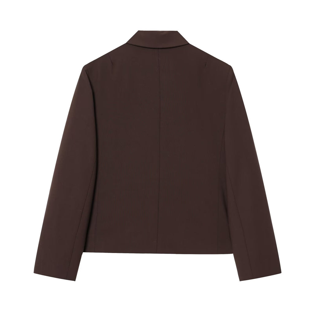 suit Women's 2 pieces casual lapel Blazer Coat+shorts