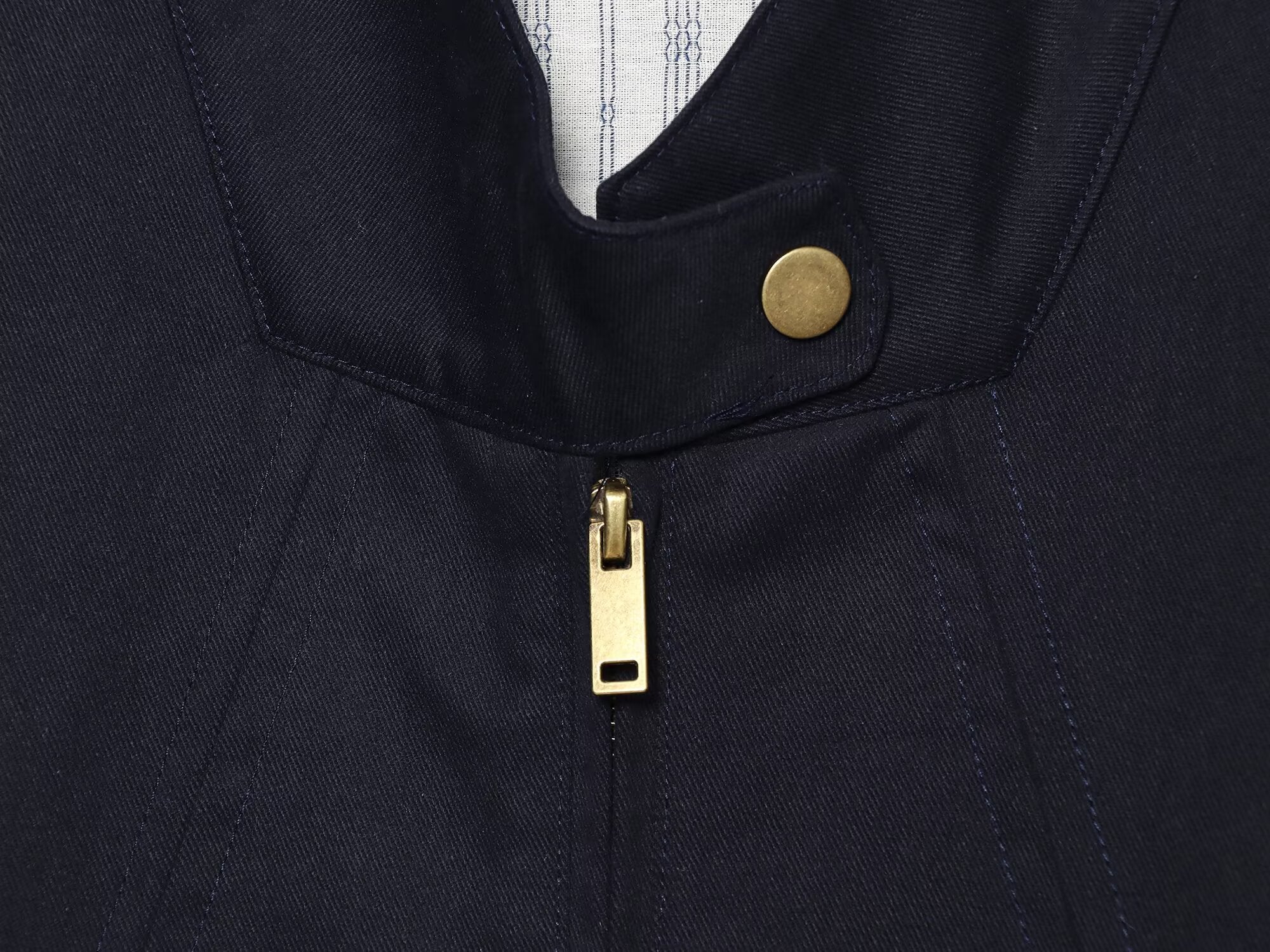 Women's casual patchwork retro stand collar jacket