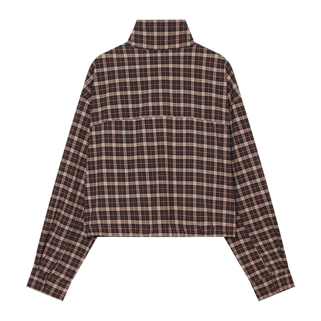 suit Women's 2 pieces casual short plaid Coat+culottes
