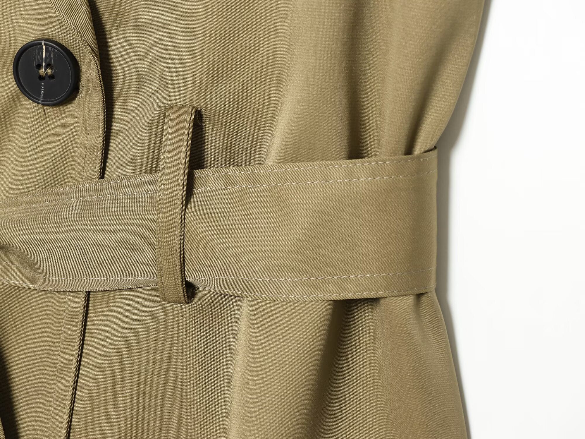 Women's with belt casual double breasted vest