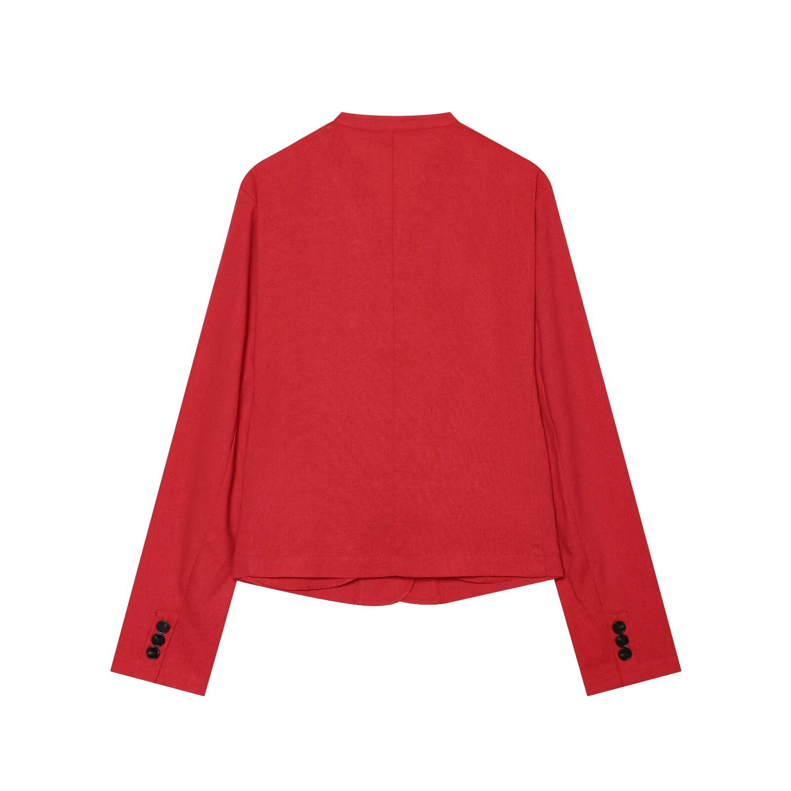 Women's casual linen blend Blazer Coat