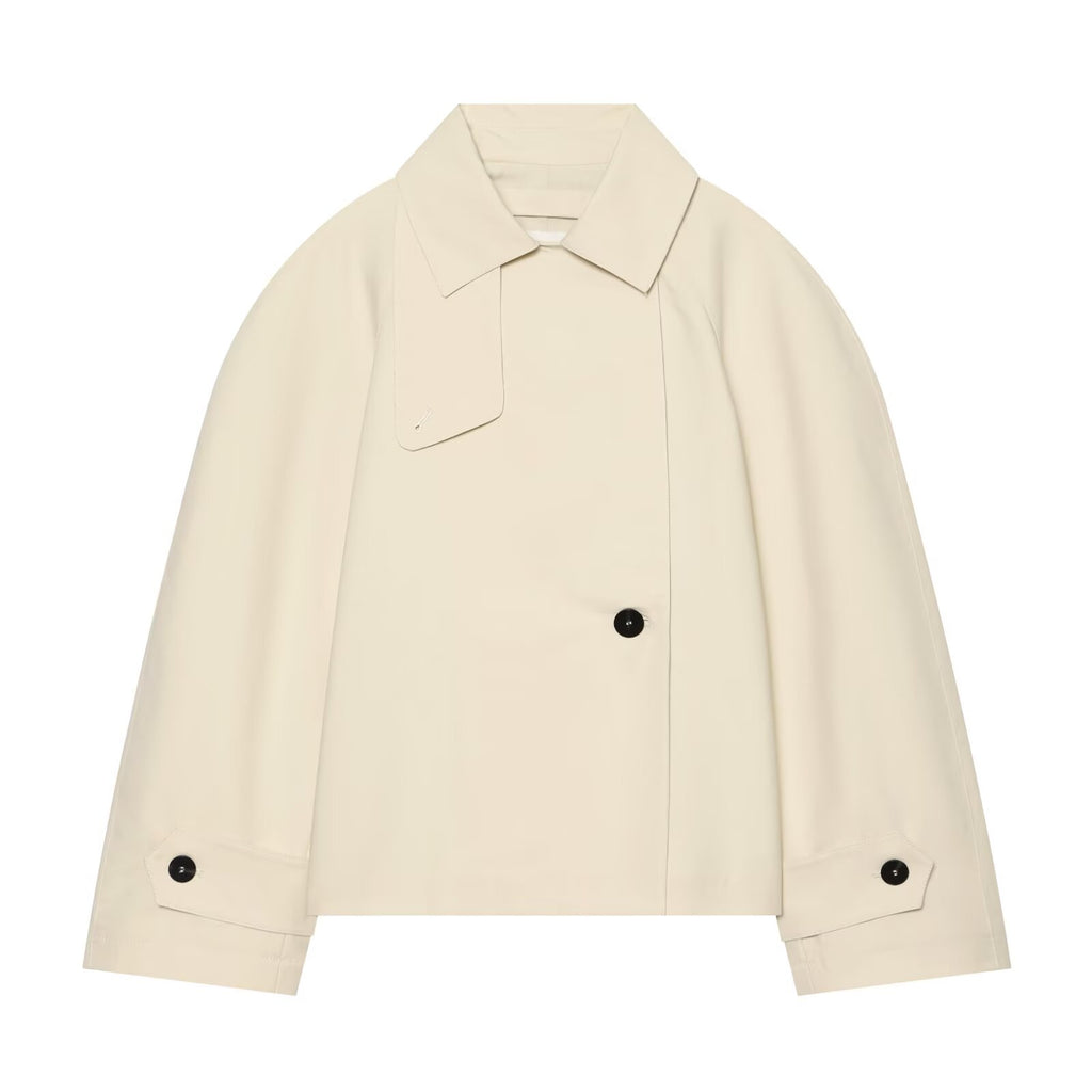 Women's loose short windbreaker Coat