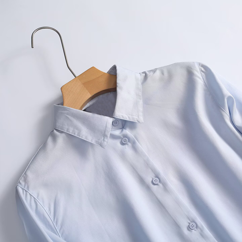 Women's casual versatile long sleeved shirt