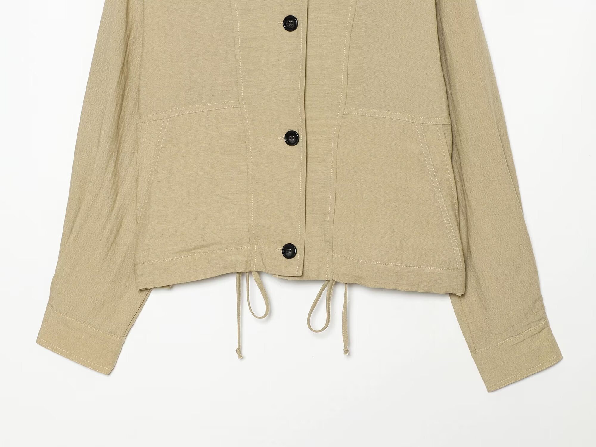 Women's casual lace up pilot jacket Coat